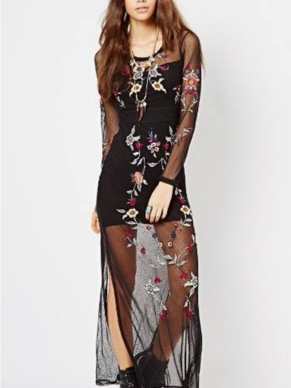 Free People Free-Est Milan Midi Dress in Ivory, size Medium.